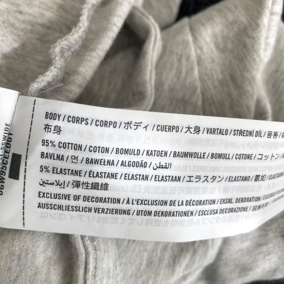 Abercrombie & Fitch Essential Tuckable Baby Tee Light Grey - Picture 4 of 4